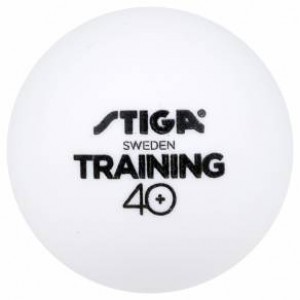 Мячи пластиковые STIGA TRAINING ABS 40+ 6шт (белые)